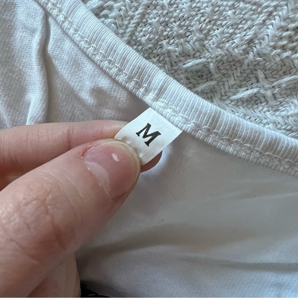 White Sun & Moon Crop Top – Medium, Soft & Breathable Tank - Picture 6 of 8